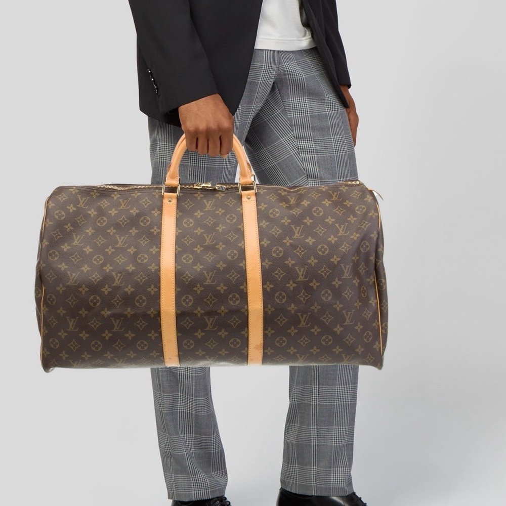 EUC Beautiful Louis Vuitton Monogram Keepall Bandolier 50 - Picture 14 of 17